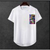 Erkek Ön Baskili T-shirt Plus Model